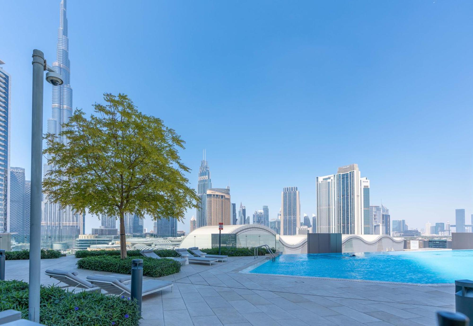 Lux Apt-Burj View Opp. Dxb Mall Дубай Экстерьер фото