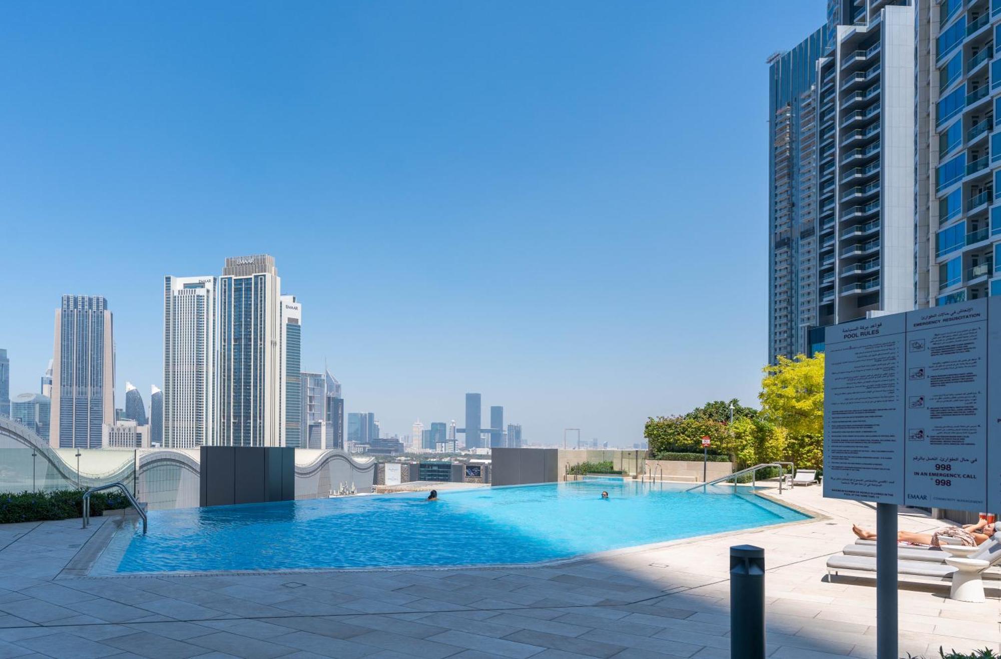 Lux Apt-Burj View Opp. Dxb Mall Дубай Экстерьер фото